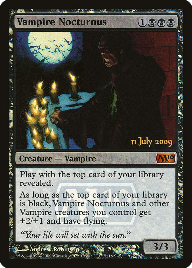 Vampire Nocturnus [Magic 2010 Prerelease Promos] | The Clever Kobold