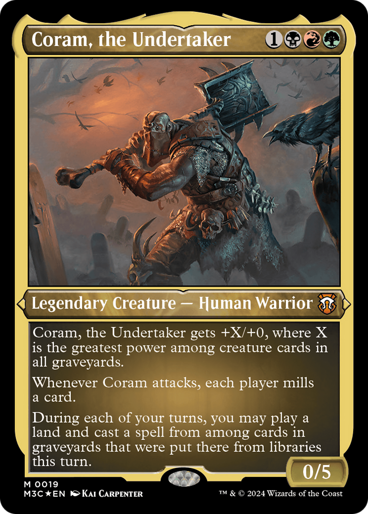 Coram, the Undertaker (Foil Etched) [Modern Horizons 3 Commander] | The Clever Kobold