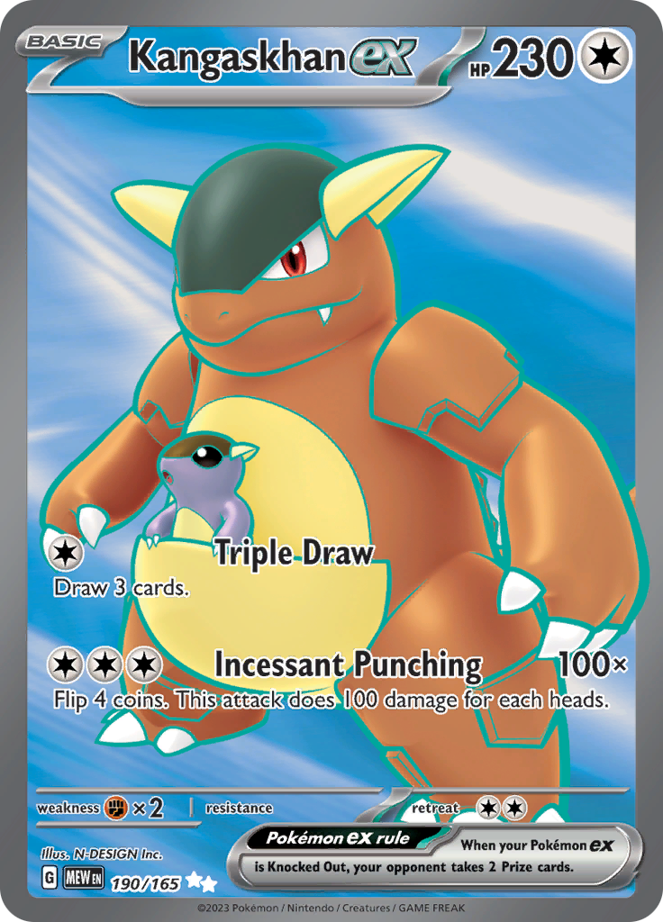 Kangaskhan ex (190/165) [Scarlet & Violet 151] | The Clever Kobold