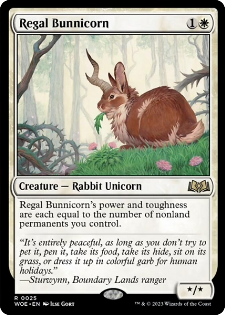 Regal Bunnicorn [Wilds of Eldraine] | The Clever Kobold