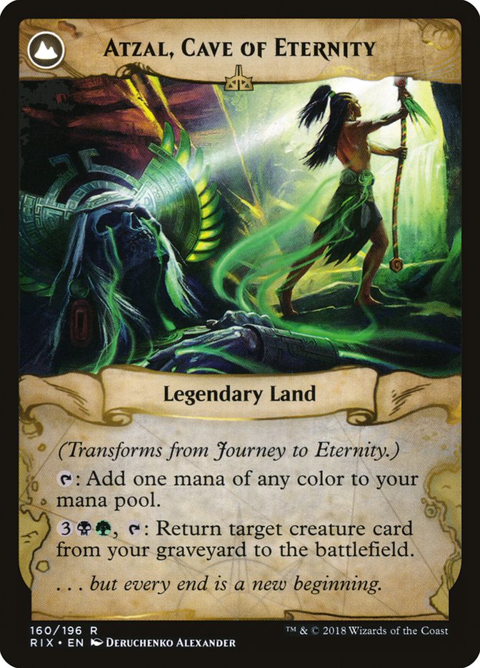 Journey to Eternity // Atzal, Cave of Eternity [Rivals of Ixalan] | The Clever Kobold