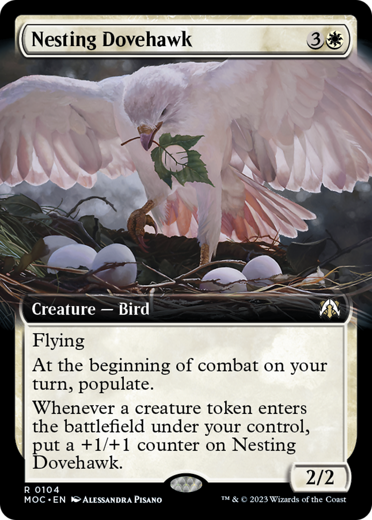 Nesting Dovehawk (Extended Art) [March of the Machine Commander] | The Clever Kobold