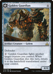 Golden Guardian // Gold-Forge Garrison [Rivals of Ixalan] | The Clever Kobold