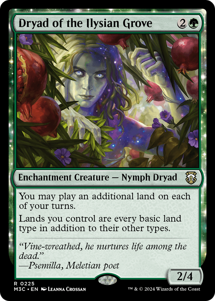 Dryad of the Ilysian Grove (Ripple Foil) [Modern Horizons 3 Commander] | The Clever Kobold