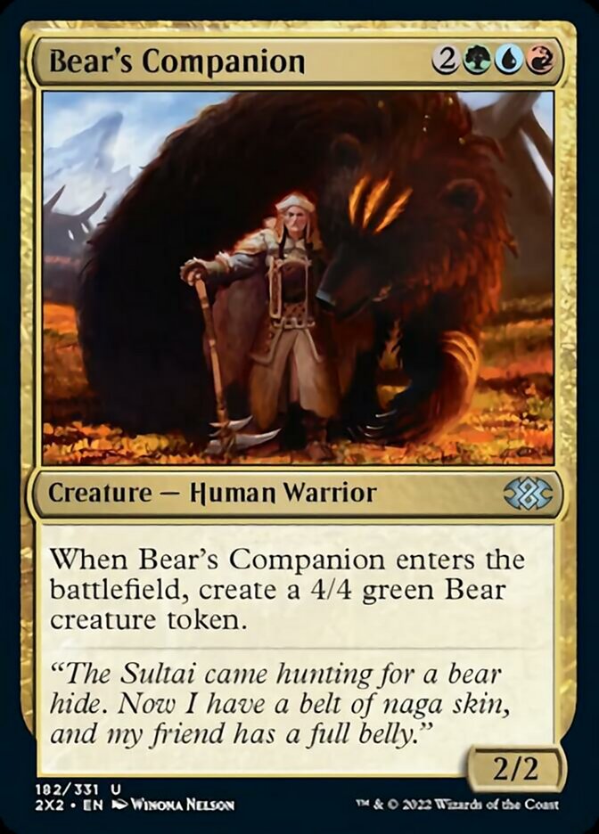 Bear's Companion [Double Masters 2022] | The Clever Kobold