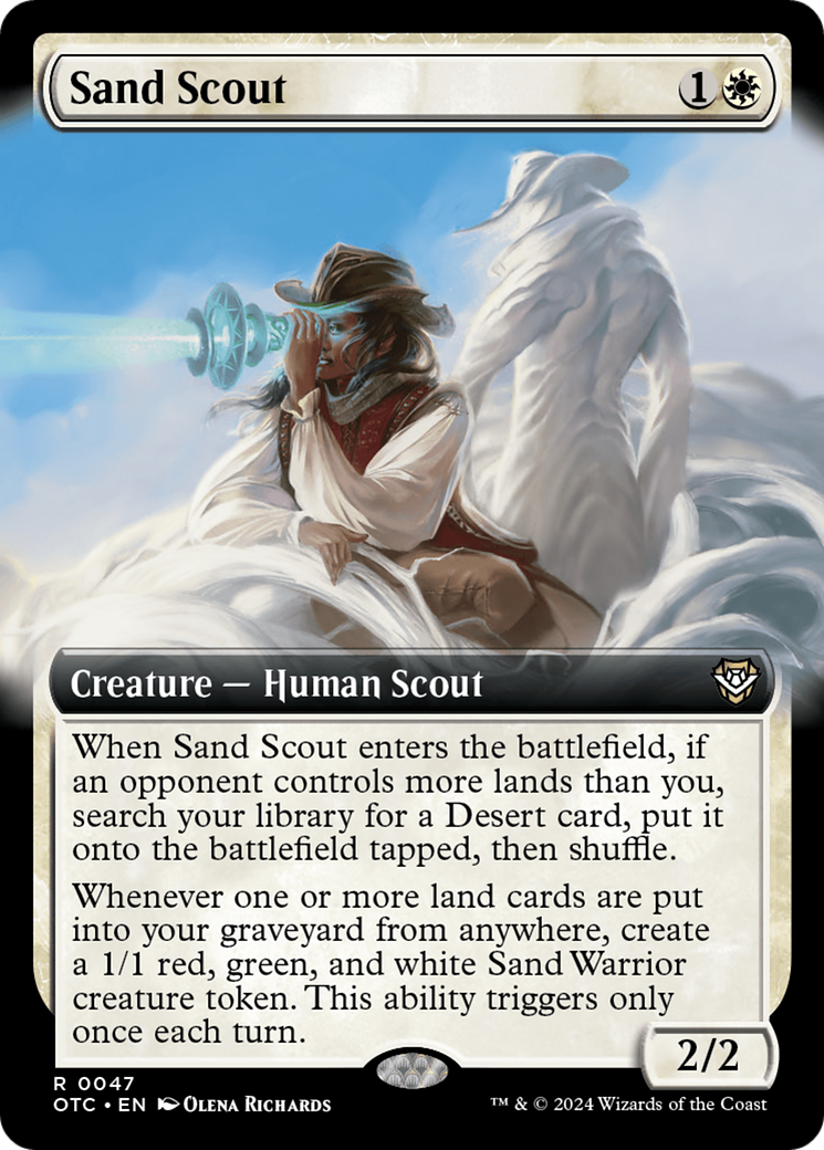 Sand Scout (Extended Art) [Outlaws of Thunder Junction Commander] | The Clever Kobold