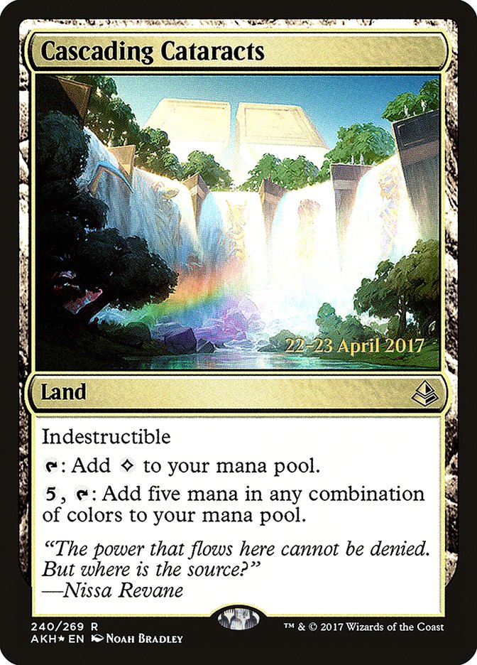 Cascading Cataracts [Amonkhet Prerelease Promos] | The Clever Kobold