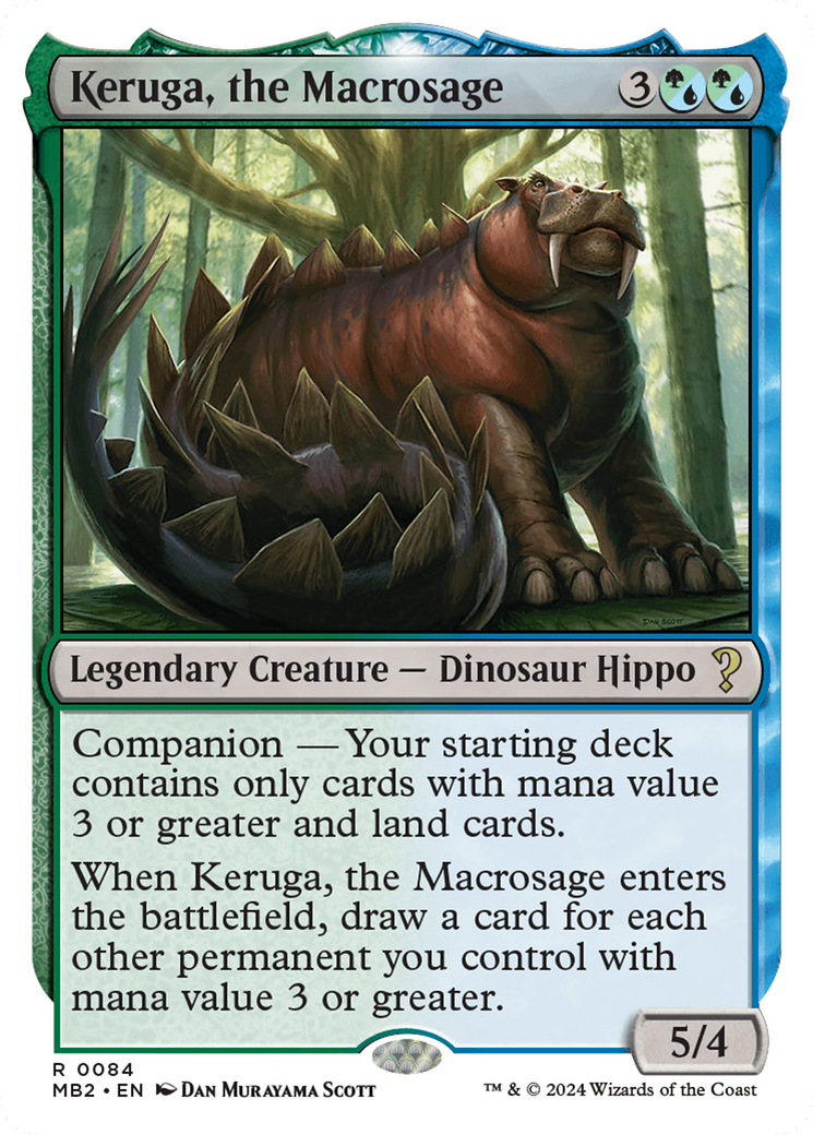 Keruga, the Macrosage (White Border) [Mystery Booster 2] | The Clever Kobold