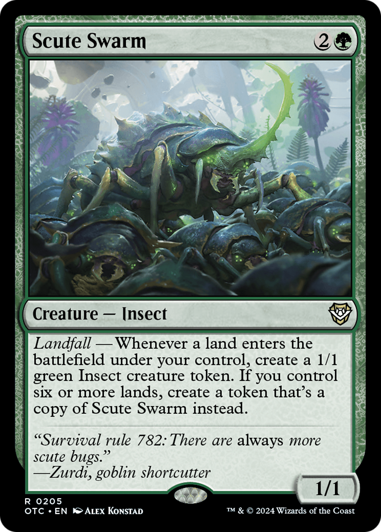 Scute Swarm [Outlaws of Thunder Junction Commander] | The Clever Kobold