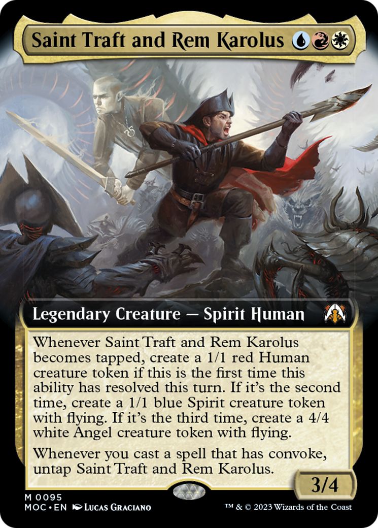 Saint Traft and Rem Karolus (Extended Art) [March of the Machine Commander] | The Clever Kobold