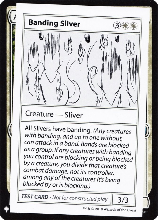 Banding Sliver [Mystery Booster Playtest Cards] | The Clever Kobold