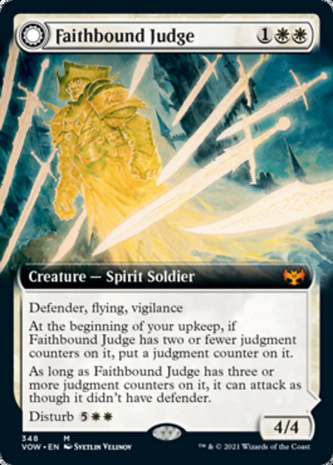 Faithbound Judge // Sinner's Judgment (Extended Art) [Innistrad: Crimson Vow] | The Clever Kobold