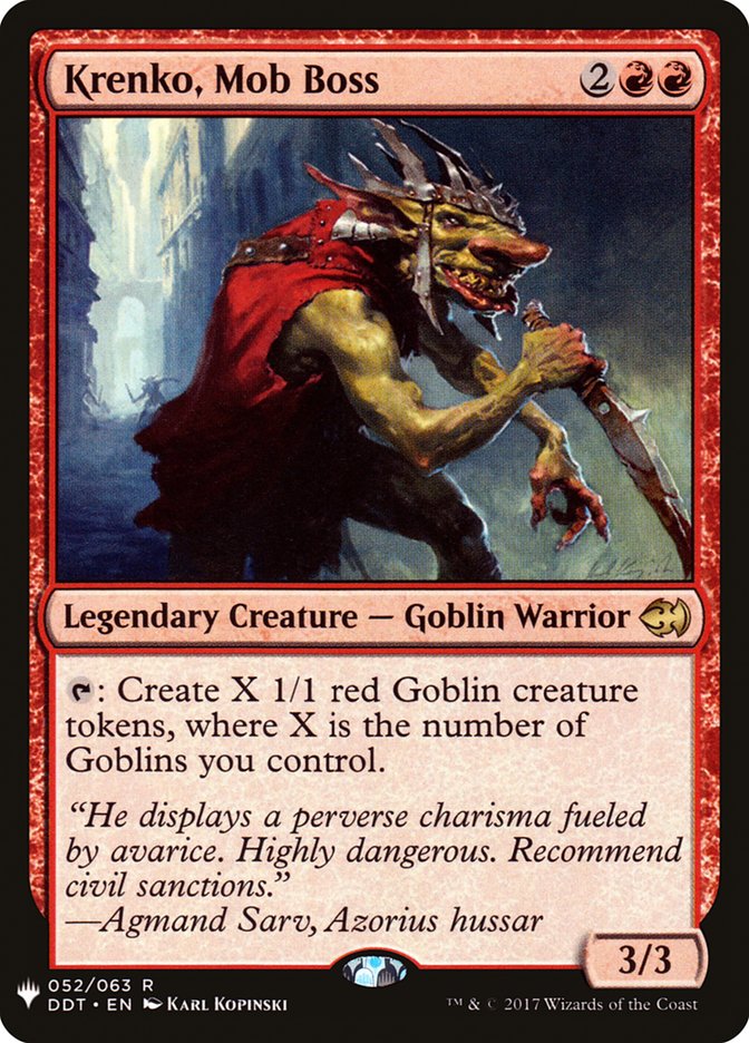 Krenko, Mob Boss [Mystery Booster] | The Clever Kobold