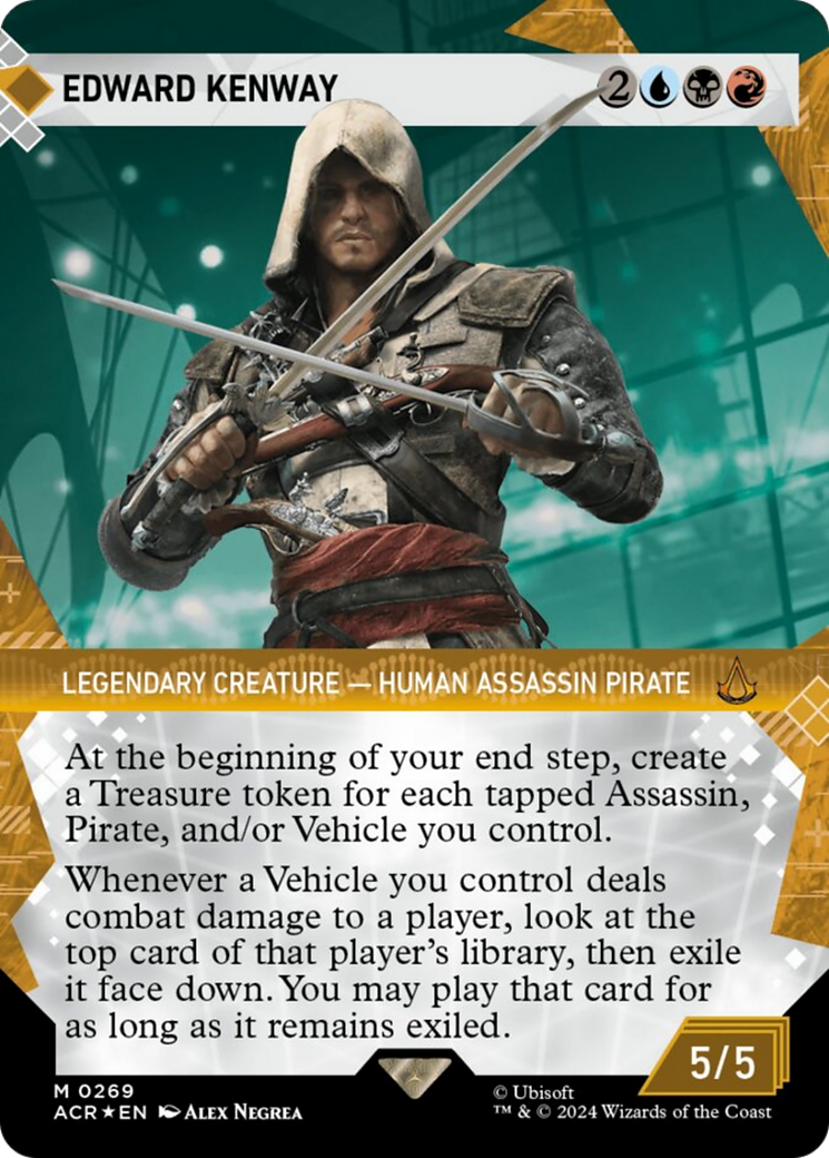 Edward Kenway (Showcase) (Textured Foil) [Assassin's Creed] | The Clever Kobold