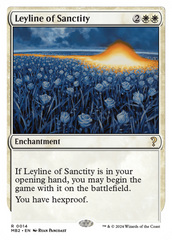 Leyline of Sanctity (White Border) [Mystery Booster 2] | The Clever Kobold