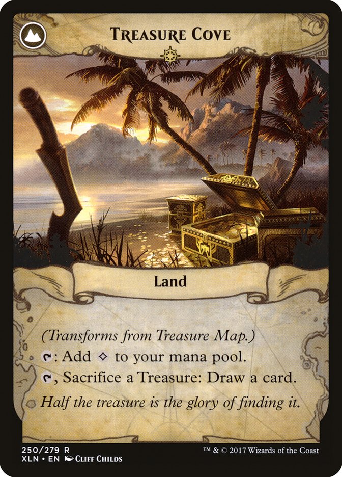 Treasure Map // Treasure Cove [Ixalan] | The Clever Kobold