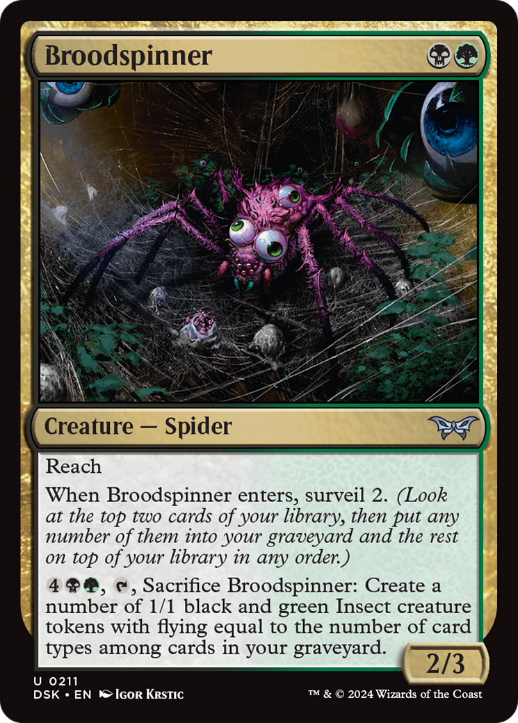 Broodspinner [Duskmourn: House of Horror] | The Clever Kobold