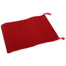 Dice Bag: Large Suede Cloth Red