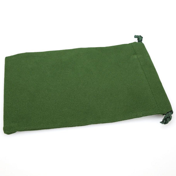 Dice Bag: Large Suede Cloth Green