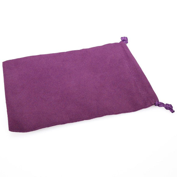 Dice Bag: Large Suede Cloth Purple