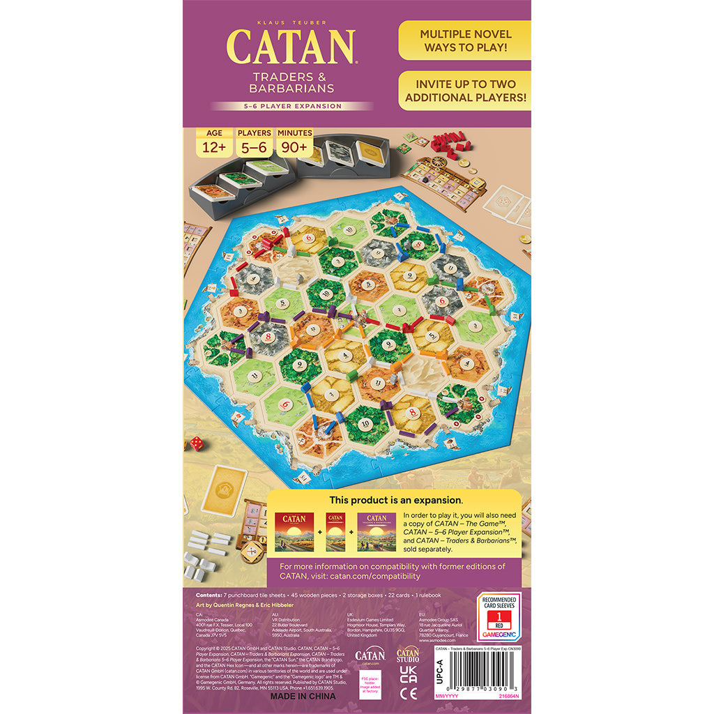 CATAN – Traders & Barbarians 5-6 Player Expansion