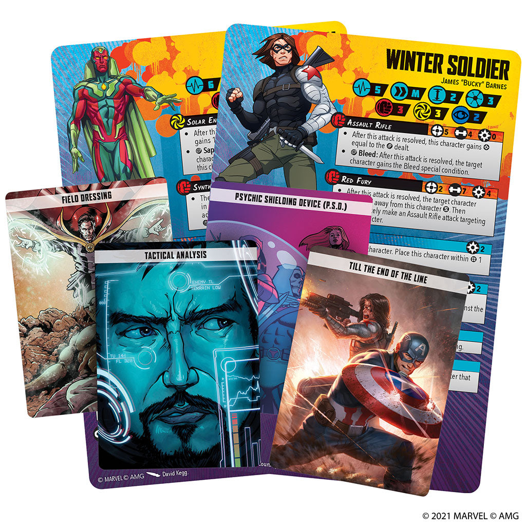 Marvel: Crisis Protocol - Vision and Winter Soldier Character Pack | The Clever Kobold