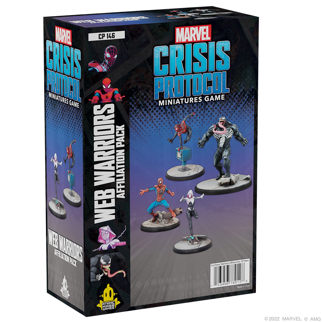 Marvel: Crisis Protocol - Web Warriors Affiliation Pack | The Clever Kobold