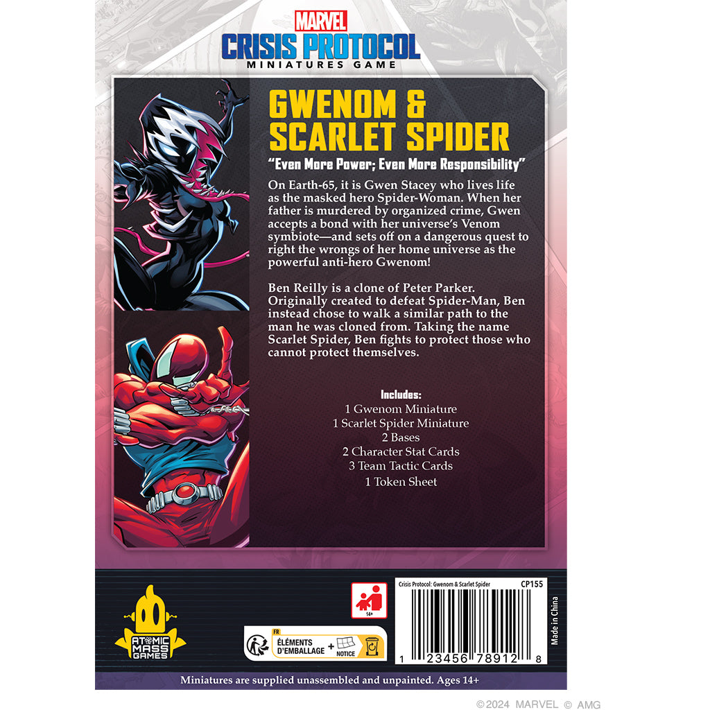 Marvel: Crisis Protocol - Gwenom & Scarlet Spider | The Clever Kobold