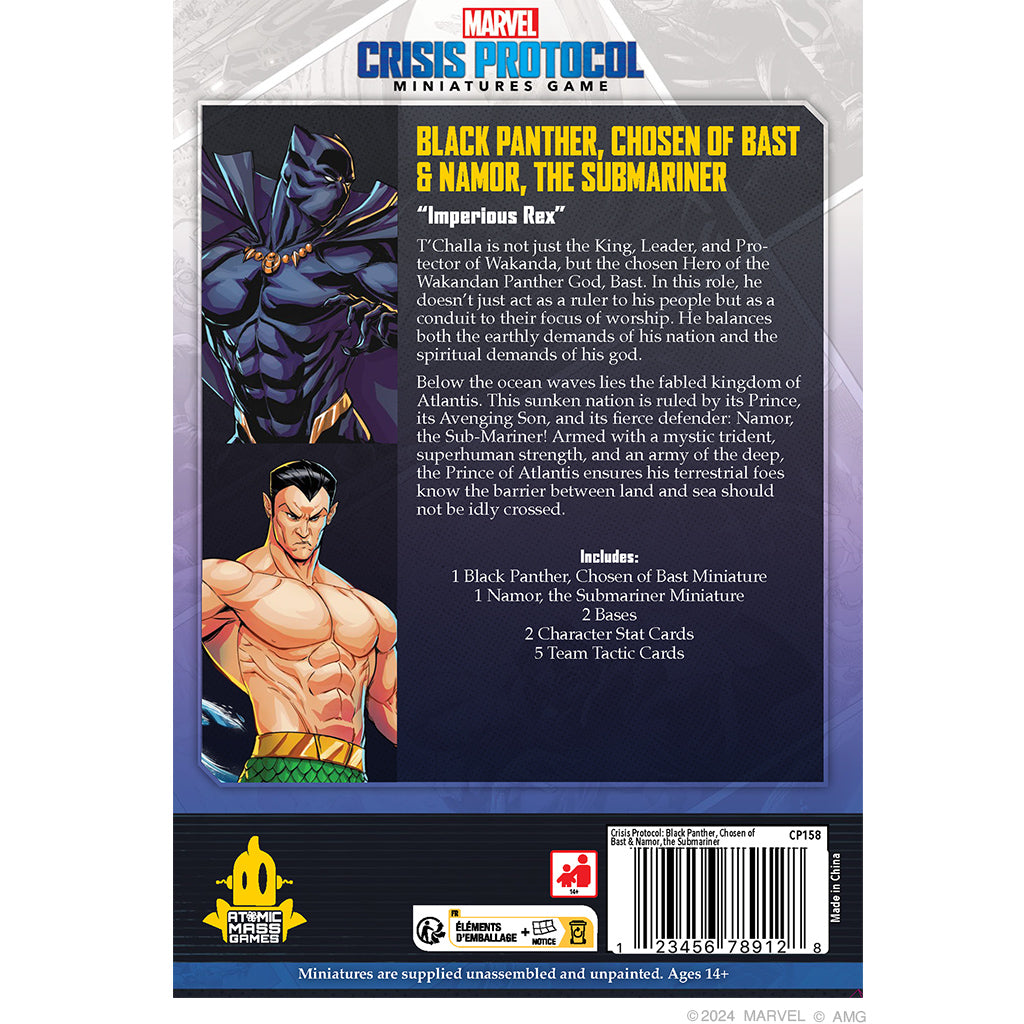 Marvel: Crisis Protocol - Black Panther, Chosen of Bast & Namor, the Sub-Mariner | The Clever Kobold