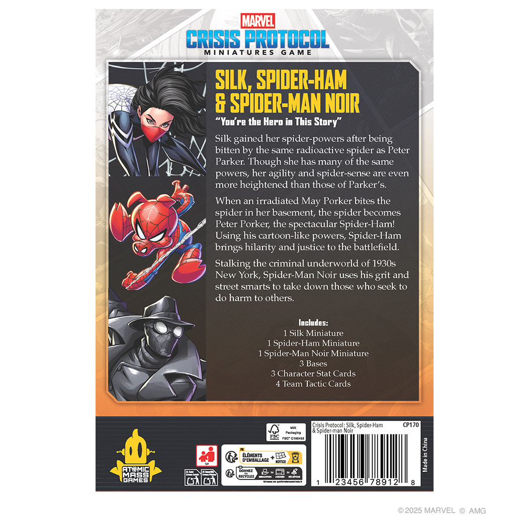 Marvel: Crisis Protocol - Silk, Spider-Ham & Spider-Man Noir