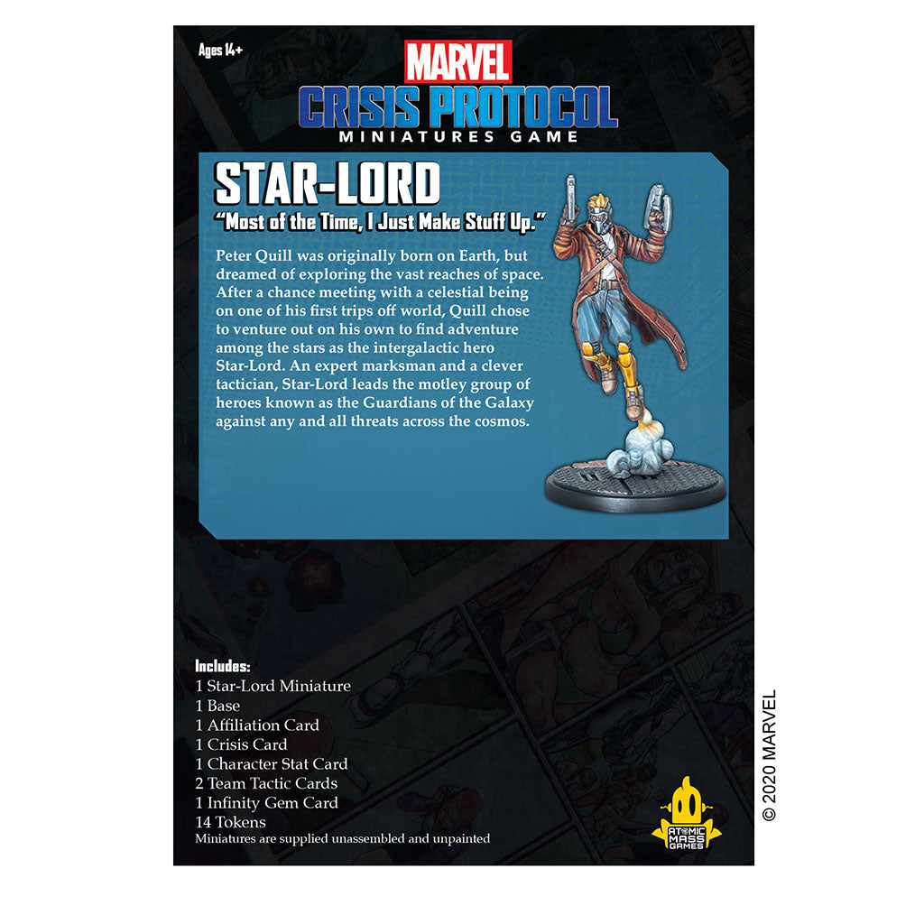 Marvel: Crisis Protocol - Star-Lord Character Pack | The Clever Kobold