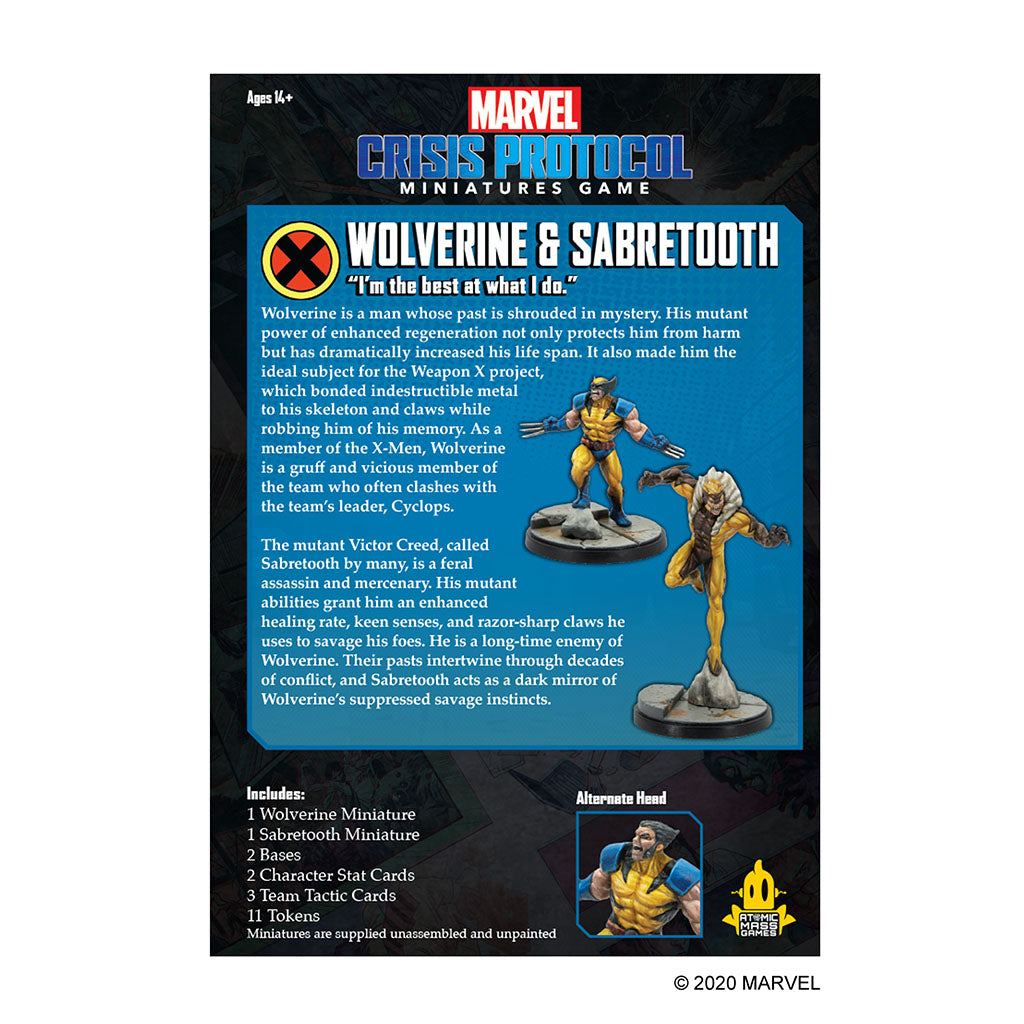 Marvel: Crisis Protocol - Wolverine and Sabertooth