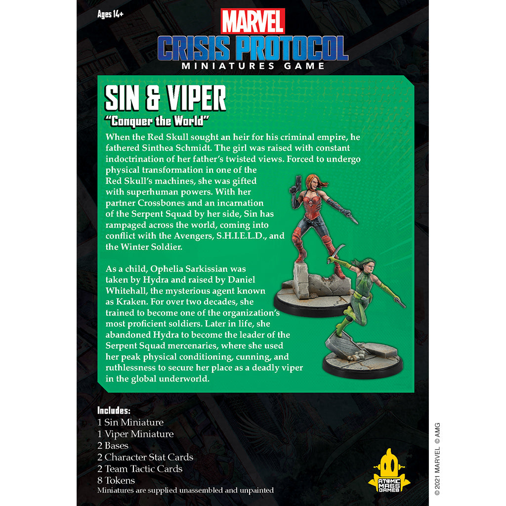 Marvel: Crisis Protocol - Sin and Viper | The Clever Kobold