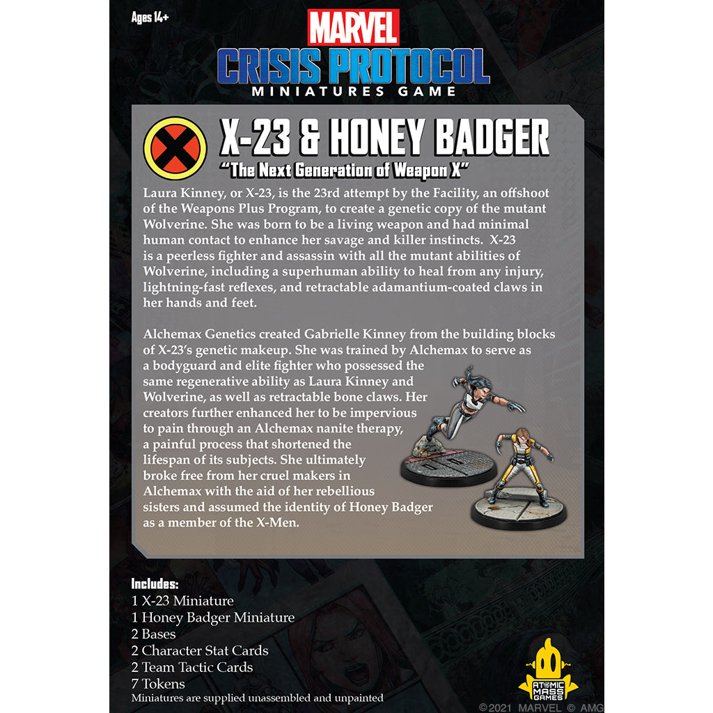 Marvel: Crisis Protocol - X-23 & Honey Badger