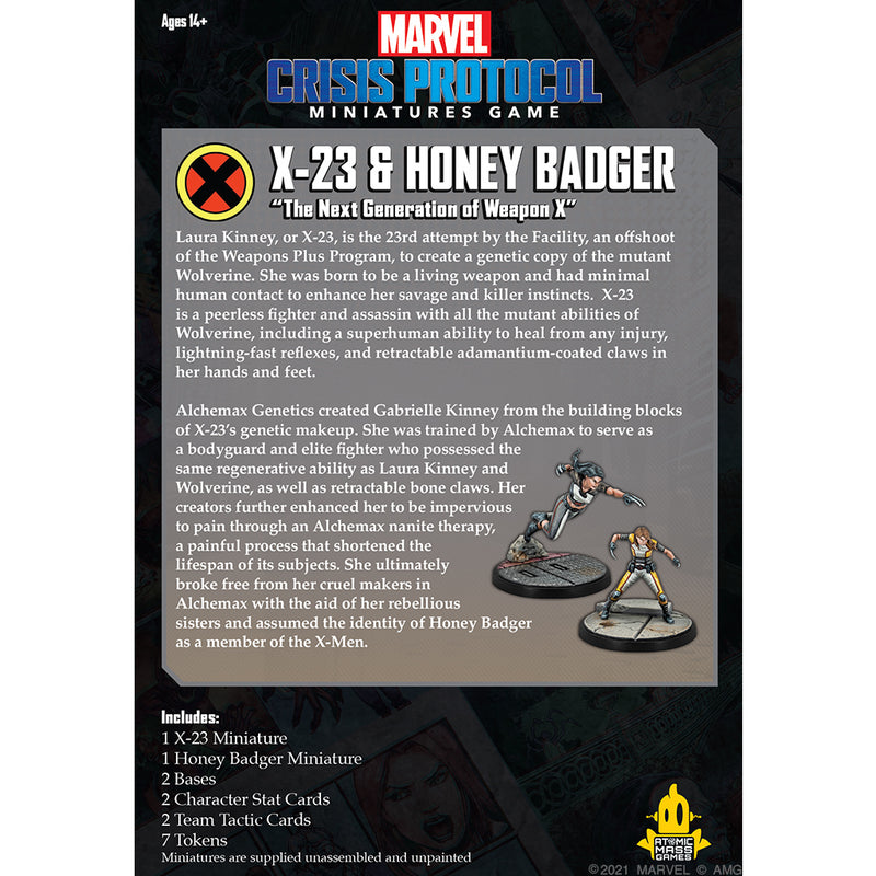 Marvel: Crisis Protocol - X-23 & Honey Badger