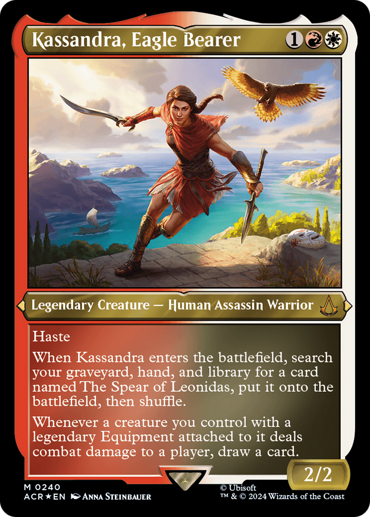 Kassandra, Eagle Bearer (Foil Etched) [Assassin's Creed] | The Clever Kobold