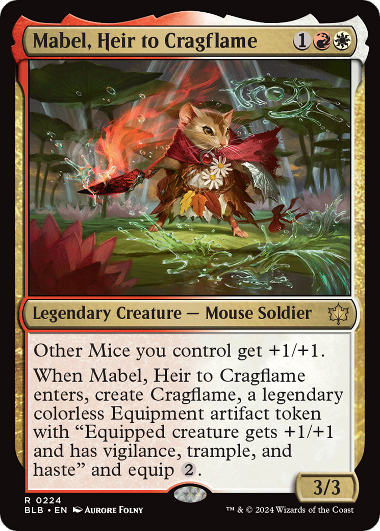 Mabel, Heir to Cragflame [Bloomburrow] | The Clever Kobold