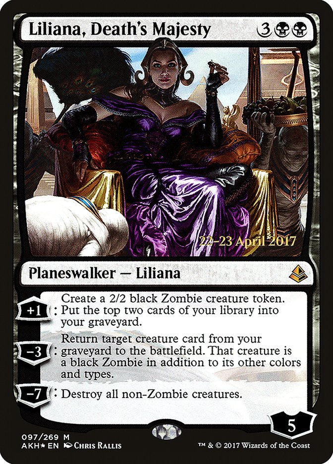 Liliana, Death's Majesty [Amonkhet Prerelease Promos] | The Clever Kobold