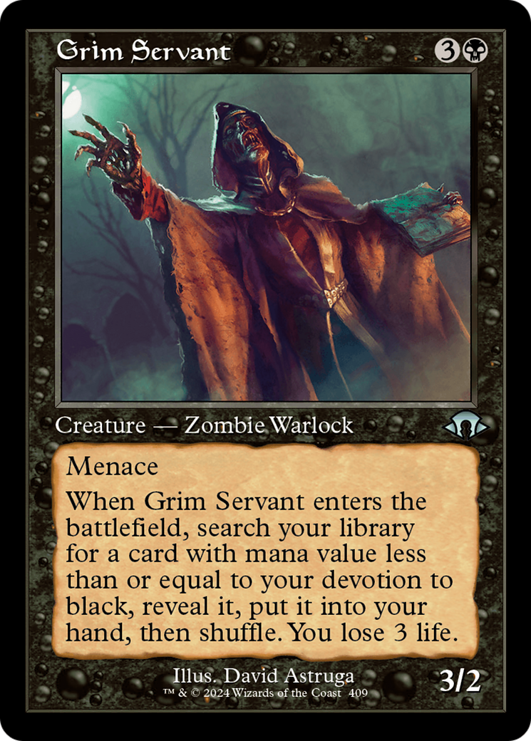 Grim Servant (Retro) [Modern Horizons 3] | The Clever Kobold