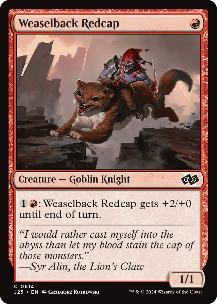 Weaselback Redcap [Foundations Jumpstart] | The Clever Kobold