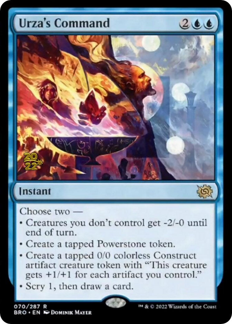 Urza's Command [The Brothers' War Prerelease Promos] | The Clever Kobold