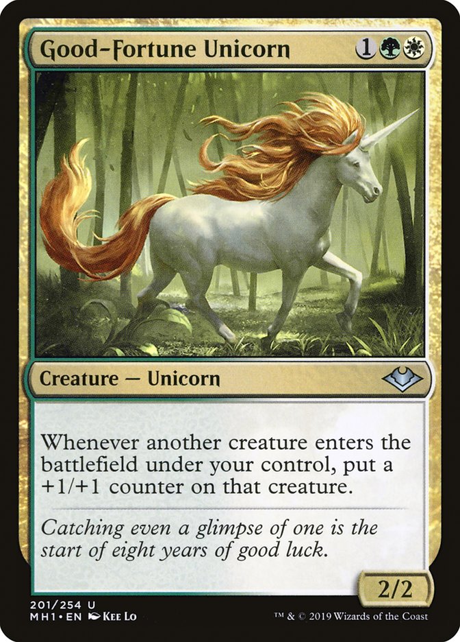 Good-Fortune Unicorn [Modern Horizons] | The Clever Kobold