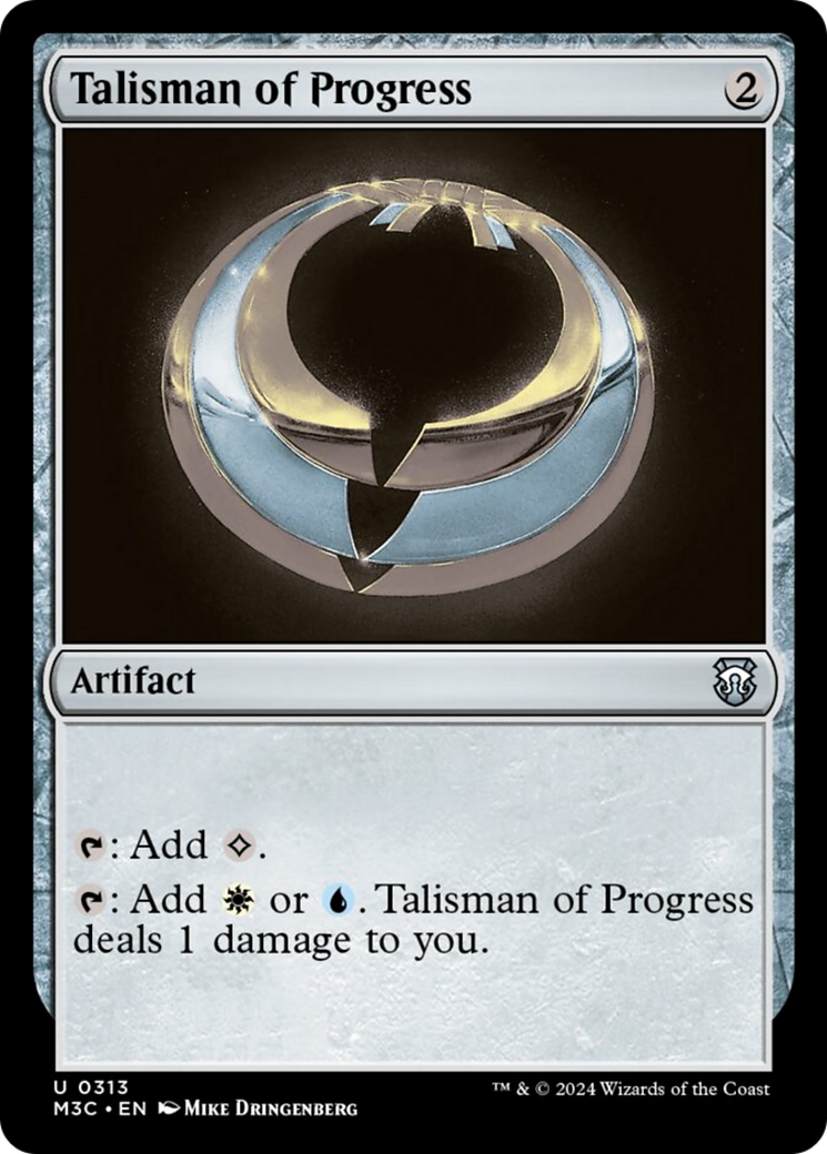 Talisman of Progress (Ripple Foil) [Modern Horizons 3 Commander] | The Clever Kobold