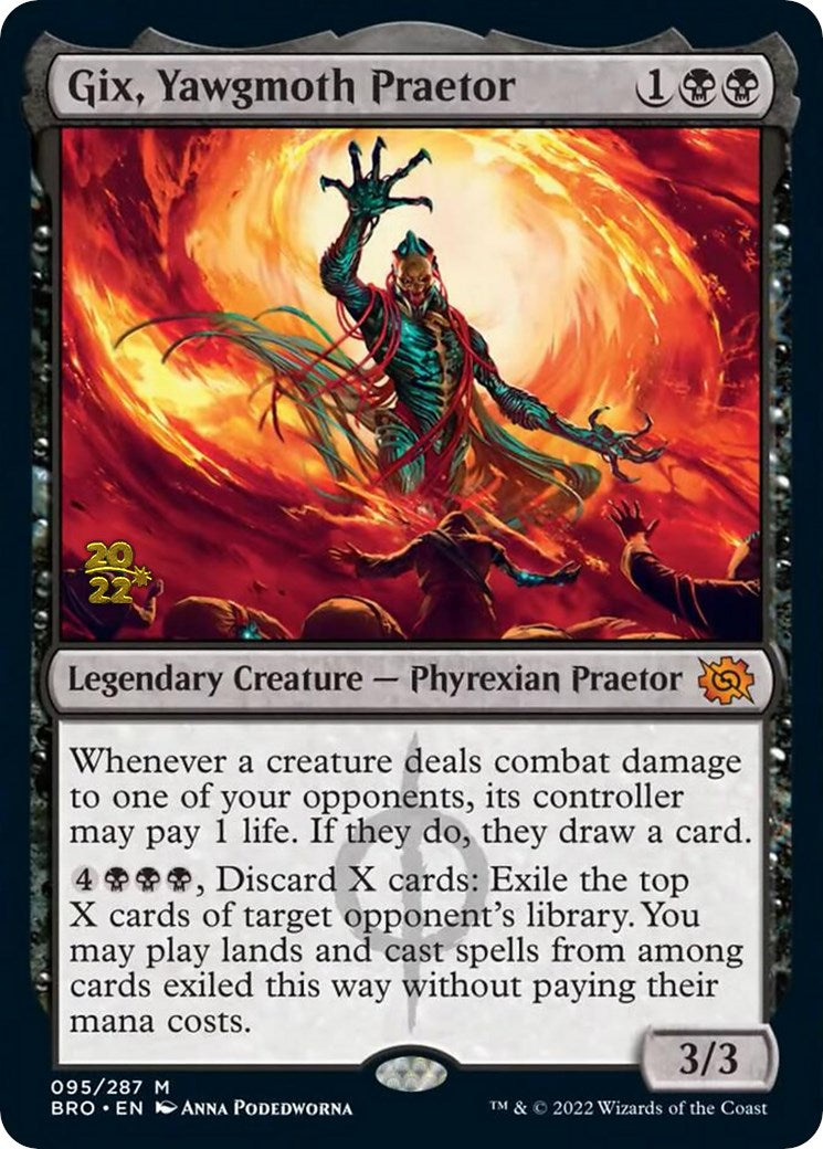 Gix, Yawgmoth Praetor [The Brothers' War Prerelease Promos] | The Clever Kobold