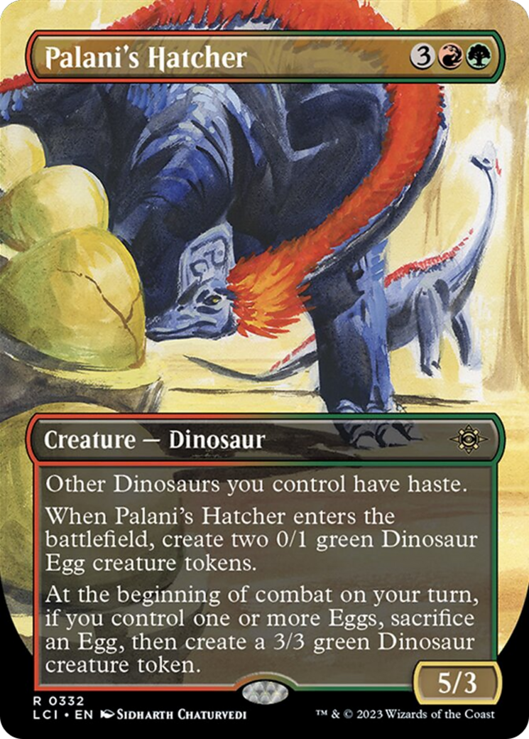 Palani's Hatcher (Borderless) [The Lost Caverns of Ixalan] | The Clever Kobold