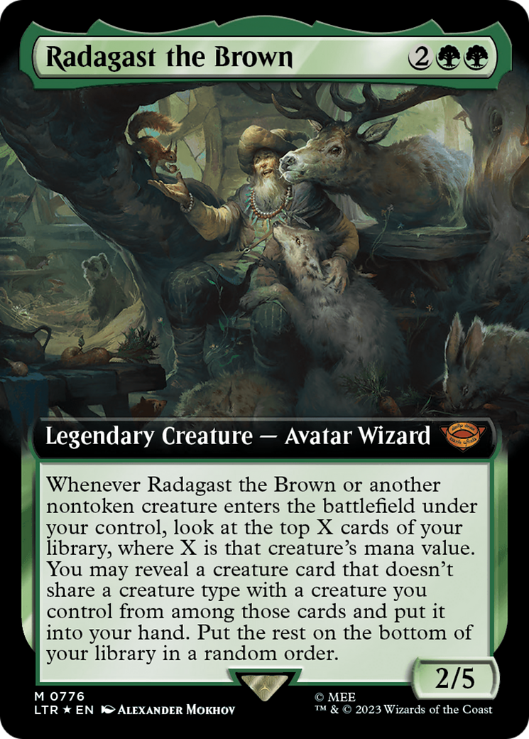 Radagast the Brown (Extended Art) (Surge Foil) [The Lord of the Rings: Tales of Middle-Earth] | The Clever Kobold