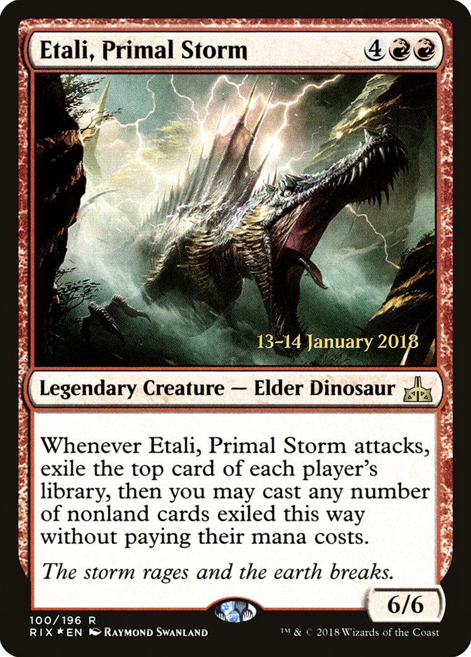 Etali, Primal Storm [Rivals of Ixalan Prerelease Promos] | The Clever Kobold