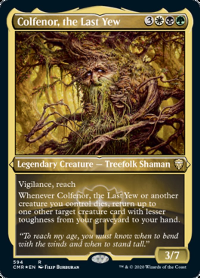 Colfenor, the Last Yew (Etched) [Commander Legends] | The Clever Kobold