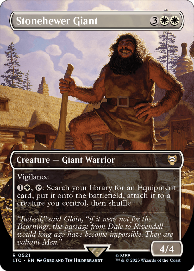 Stonehewer Giant (Borderless) [The Lord of the Rings: Tales of Middle-Earth Commander] | The Clever Kobold