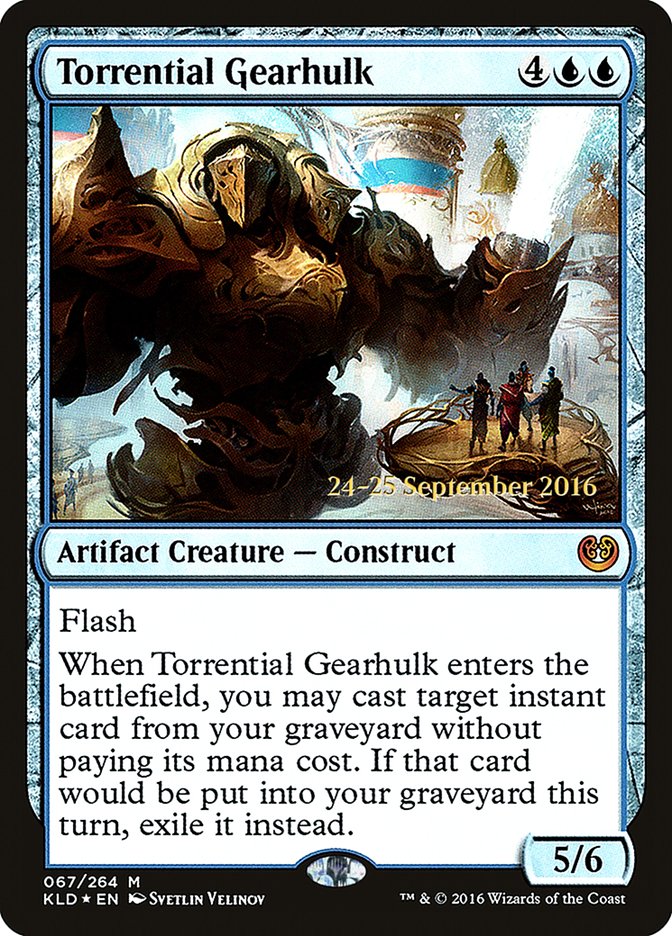 Torrential Gearhulk [Kaladesh Prerelease Promos] | The Clever Kobold